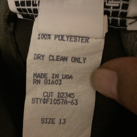 LaBelle | Young Womens /Juniors Vintage Olive Green Mini Skirt Suit - Size 13 - Picture 8 of 15